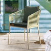 Rattan Garden Weaving Outdoor Rope Chair with Cushion