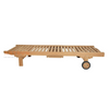 Premium Grade Teak Wood Reclining Sun Lounger for Spa