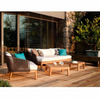 Modern Patio Sofa Armchair with Weather-Resistant Frame & Cushions
