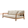 Luxury Sectional Teak Wood Outdoor Sofa for Waiting Room