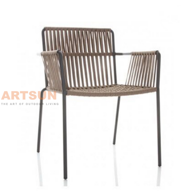 Professional Bistro Outdoor Furniture Rope Chair for Coffee Shop