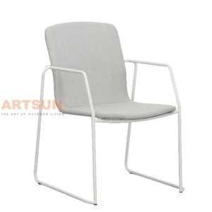 White Outdoor Dining Chair for Restaurant 