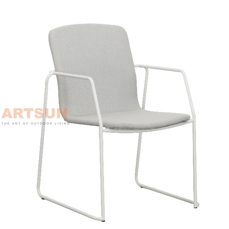 White Outdoor Dining Chair for Restaurant 
