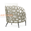 Outdoor Woven Synthetic Rope Sofa Chair for Five Star Hotel Lobby