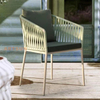 Rattan Garden Weaving Outdoor Rope Chair with Cushion