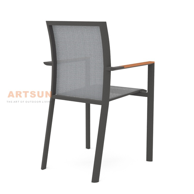 Modern Design Stackable Aluminum Garden Outdoor Chair for Cafe