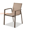 Breathable Design Stackable Dining Chairs for Outdoor Garden