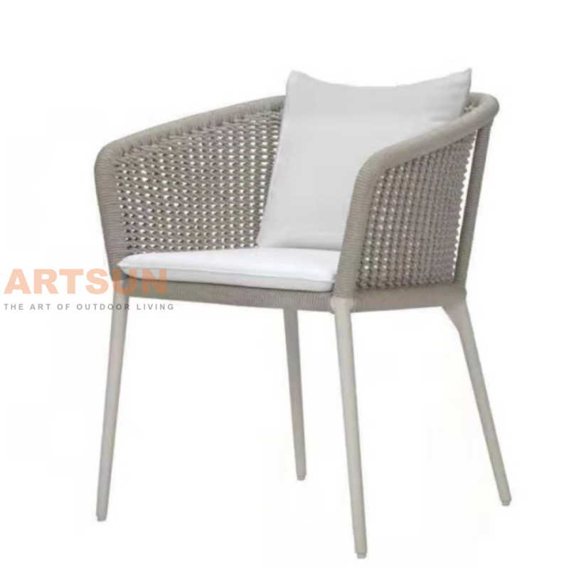  Stylish Durable & Weather-Resistant Rope Woven Aluminum Outdoor Chair