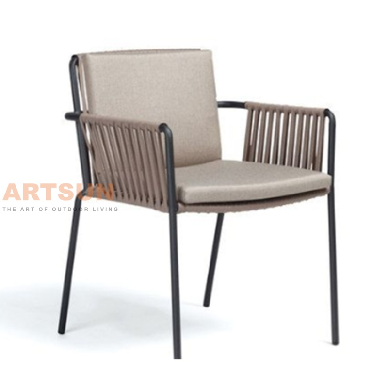 Professional Bistro Outdoor Furniture Rope Chair for Coffee Shop
