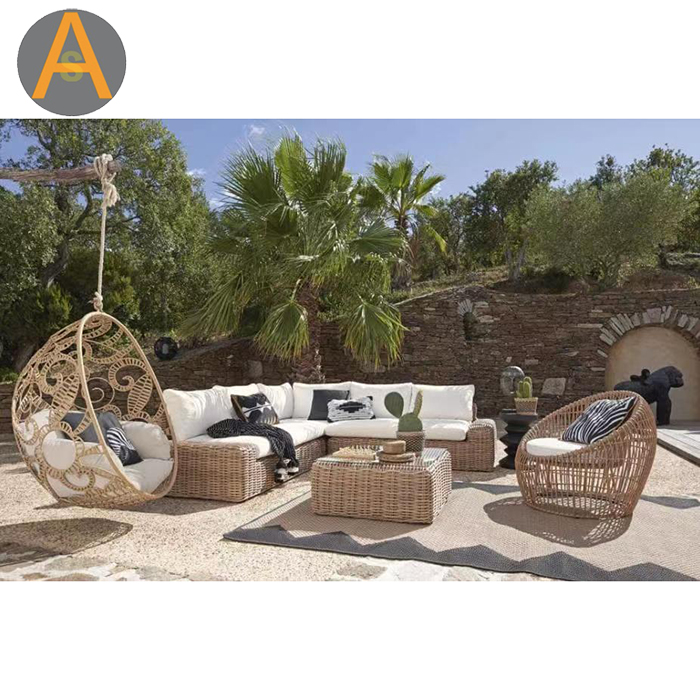 Wholesale Rattan Wicker Garden Sofa Set for Outdoor