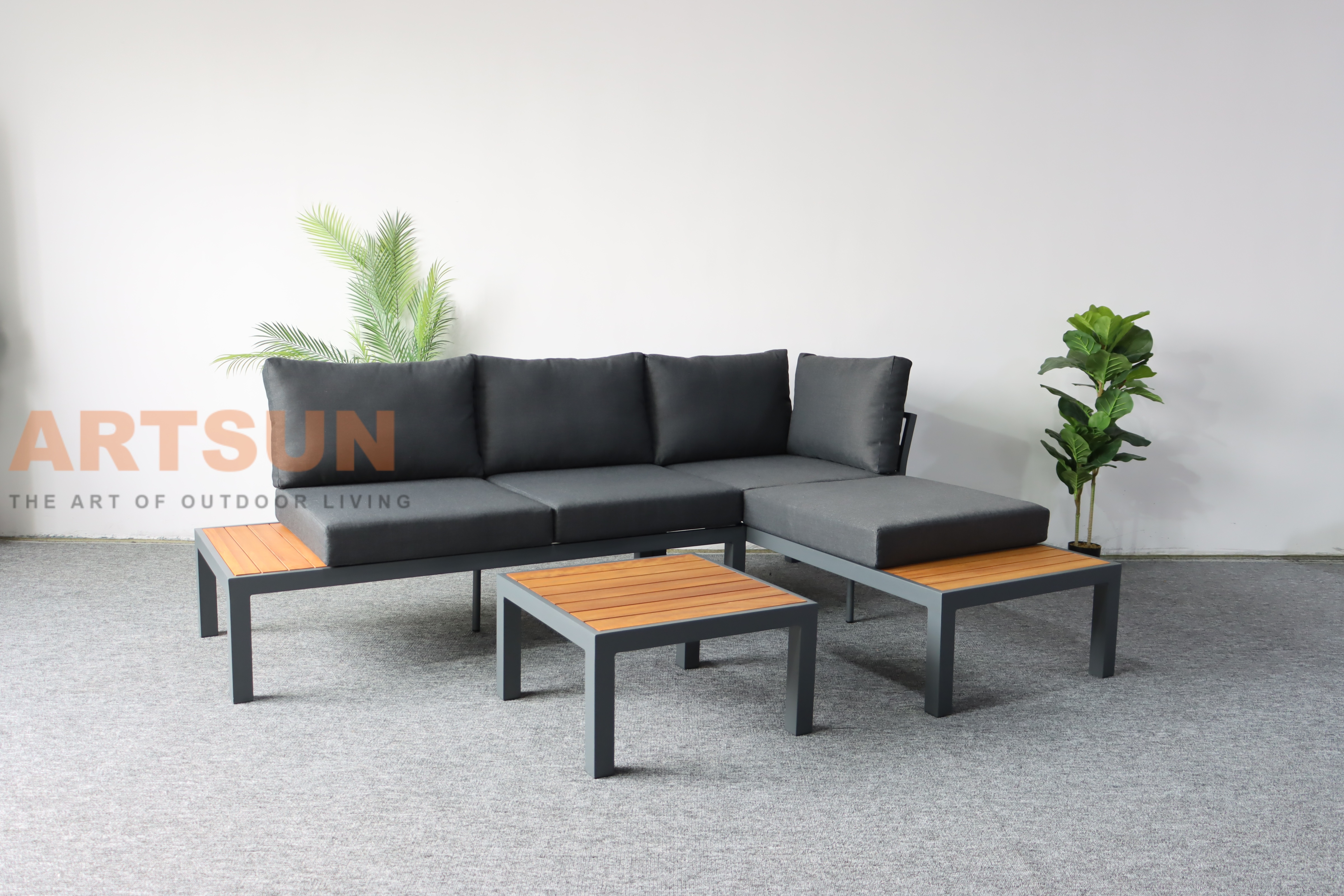 All Weather Resistant Leisure Outdoor Corner Sofa Set