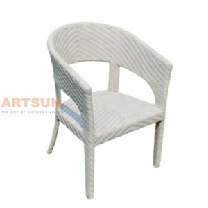  Outdoor Patio Wicker Dining Chair for Backyard Terrace