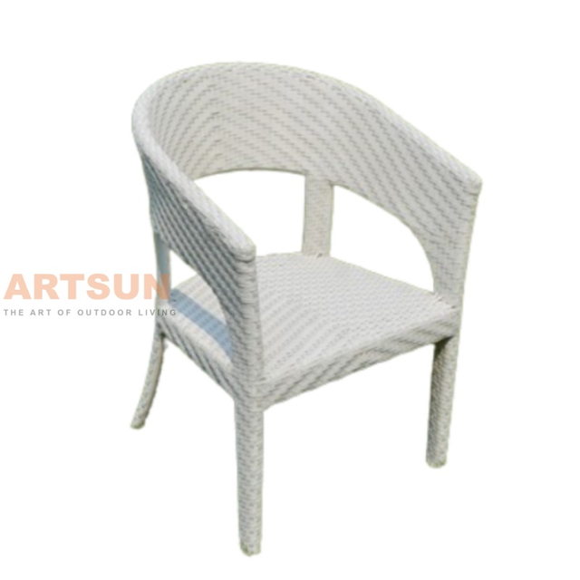 Outdoor Patio Wicker Dining Chair for Backyard Terrace