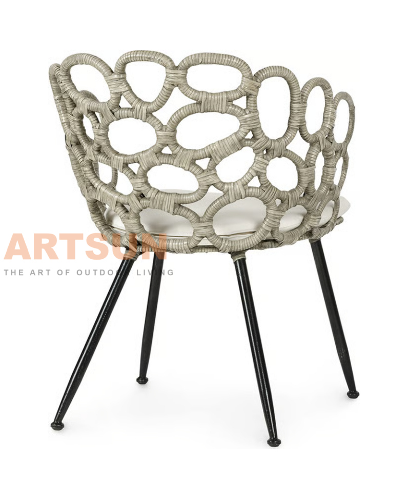 Outdoor Woven Synthetic Rope Sofa Chair for Five Star Hotel Lobby