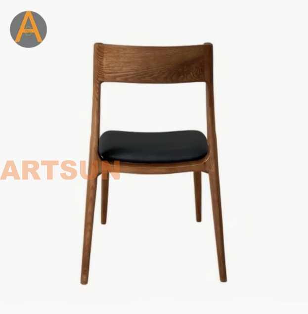 Modern Design High End Warranty Stacking Home Furniture Long-Lasting Solid Wooden Event Dining Chairs for Hotel Dining Room Restaurant Cafe