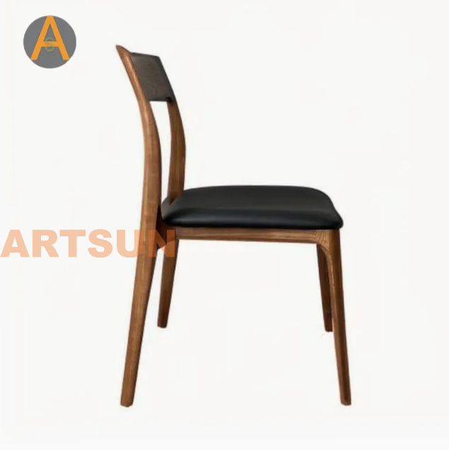 Modern Design High End Warranty Stacking Home Furniture Long-Lasting Solid Wooden Event Dining Chairs for Hotel Dining Room Restaurant Cafe