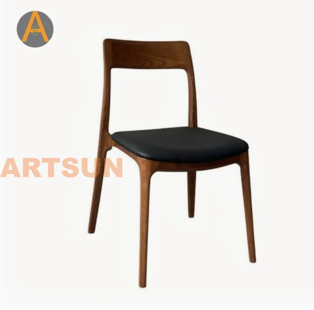 Modern Design High End Warranty Stacking Home Furniture Long-Lasting Solid Wooden Event Dining Chairs for Hotel Dining Room Restaurant Cafe