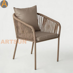 Rattan Garden Weaving Outdoor Rope Chair with Cushion